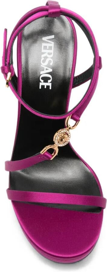 Versace Medusa sandalen met plateauzool Roze - Foto 4