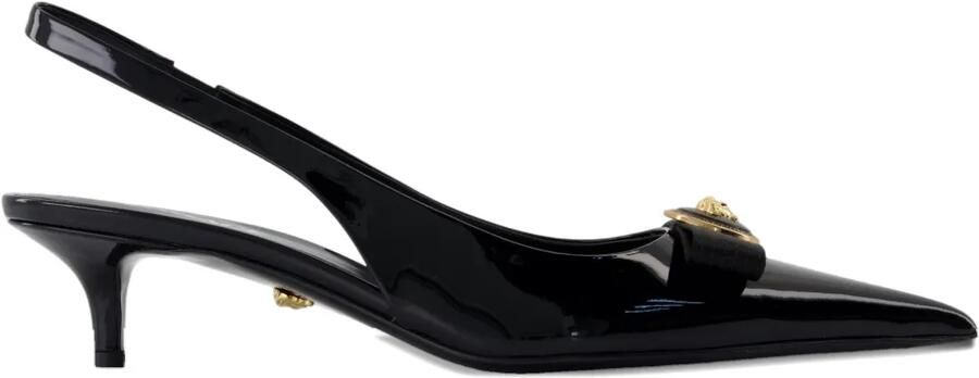 Versace Medusa slingback schoenen met strik Zwart