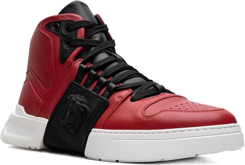 Versace Medusa Strap "Red Black White" high-top sneakers Rood - Foto 2