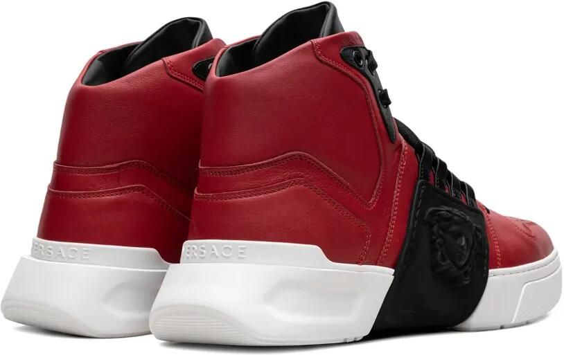 Versace Medusa Strap "Red Black White" high-top sneakers Rood - Foto 3