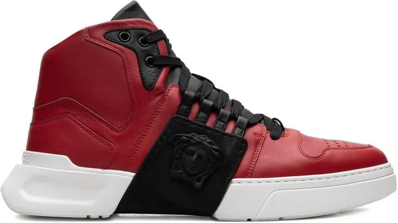 Versace Medusa Strap "Red Black White" high-top sneakers Rood - Foto 4