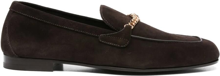 Versace Medusa suède loafers Bruin