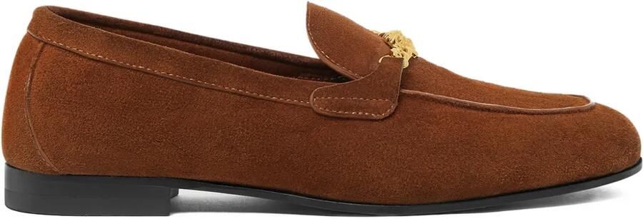 Versace Medusa suède loafers Bruin