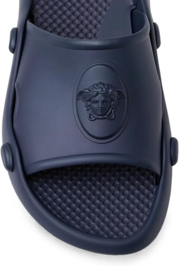 Versace Nettuno rubberen slippers Blauw - Foto 3