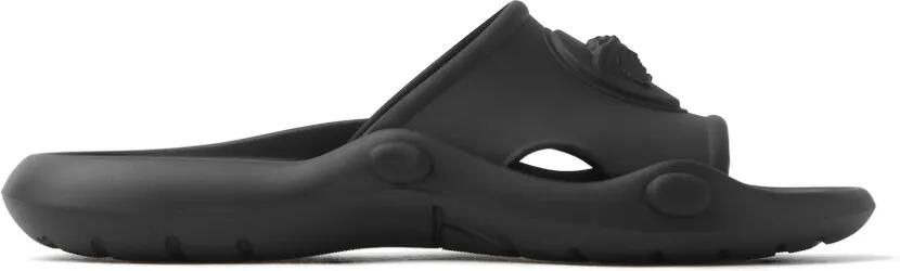 Versace Nettuno rubberen slippers Zwart