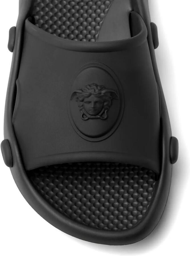 Versace Nettuno rubberen slippers Zwart - Foto 3