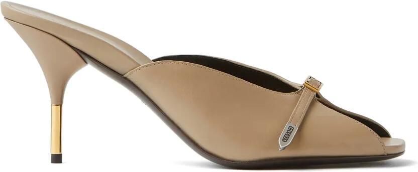 Versace Nyx leren muiltjes 80 mm Beige