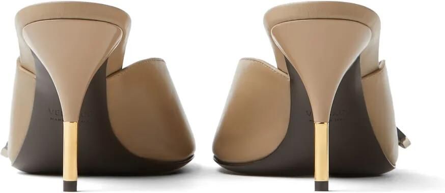 Versace Nyx leren muiltjes 80 mm Beige - Foto 4