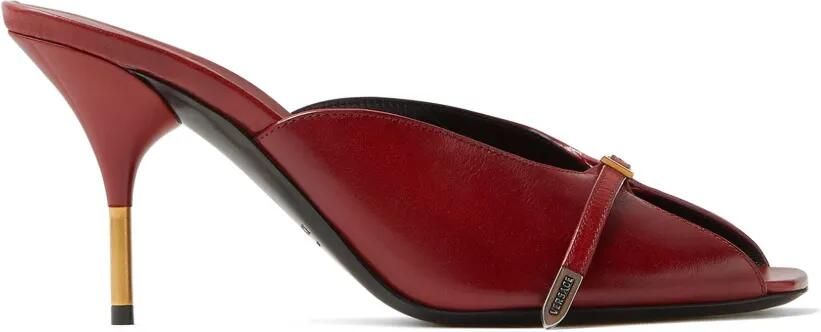 Versace Nyx leren muiltjes Rood