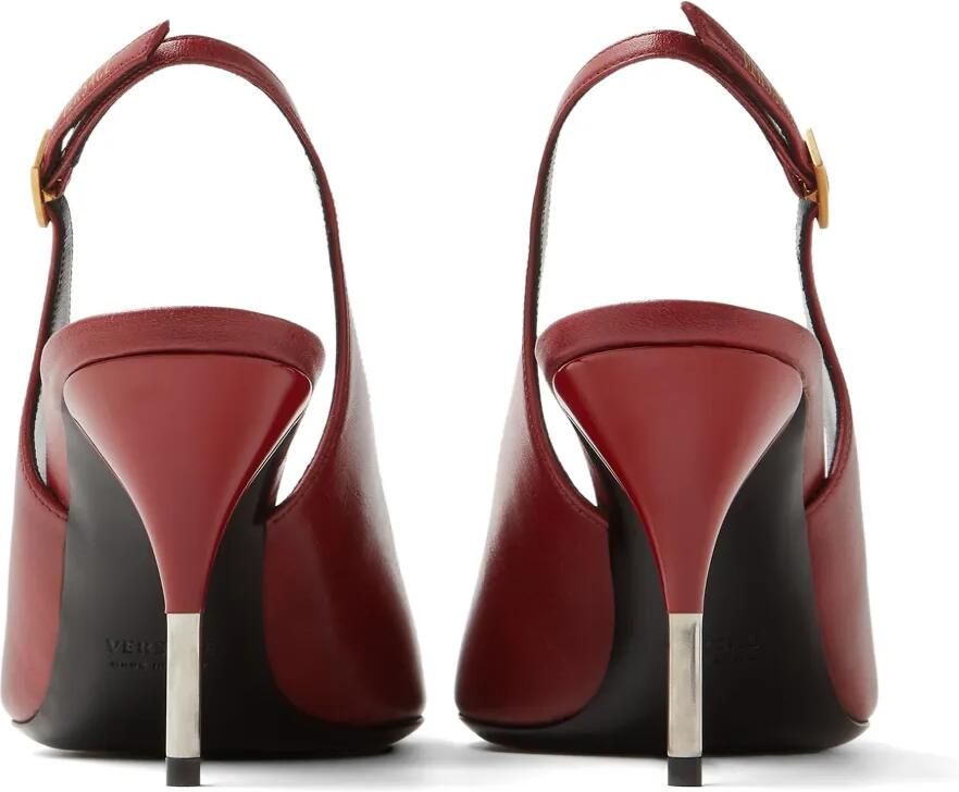 Versace Nyx leren slingbacks pumps Rood