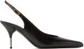 Versace Nyx leren slingbacks pumps Zwart - Zwart
