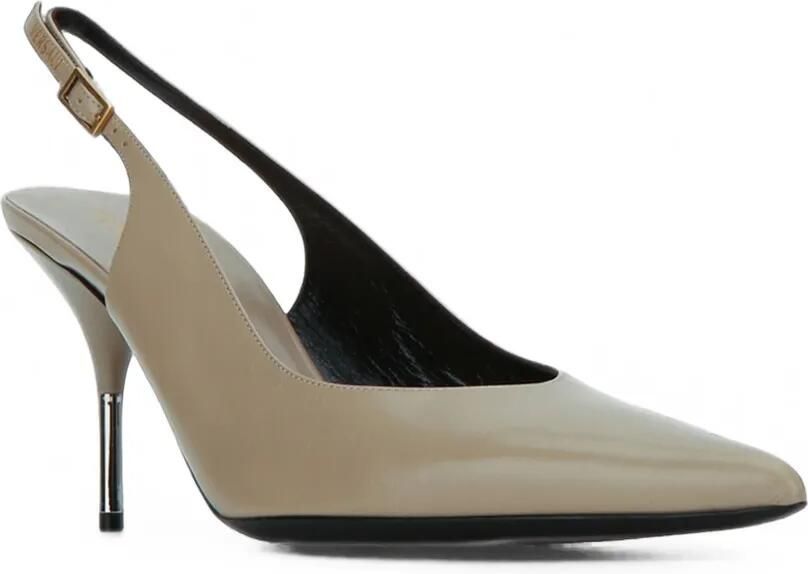 Versace Nyx slingback pumps met puntige neus Beige - Foto 2