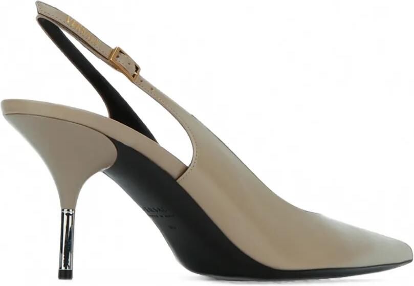 Versace Nyx slingback pumps met puntige neus Beige - Foto 3