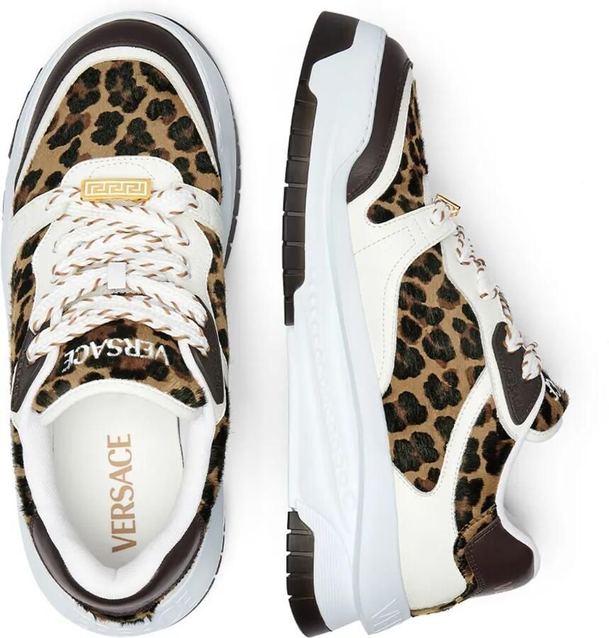 Versace Odissea sneakers met luipaardprint Wit - Foto 2