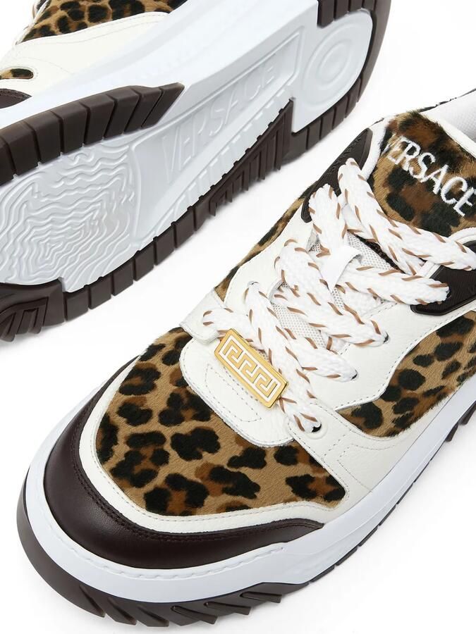 Versace Odissea sneakers met luipaardprint Wit - Foto 4