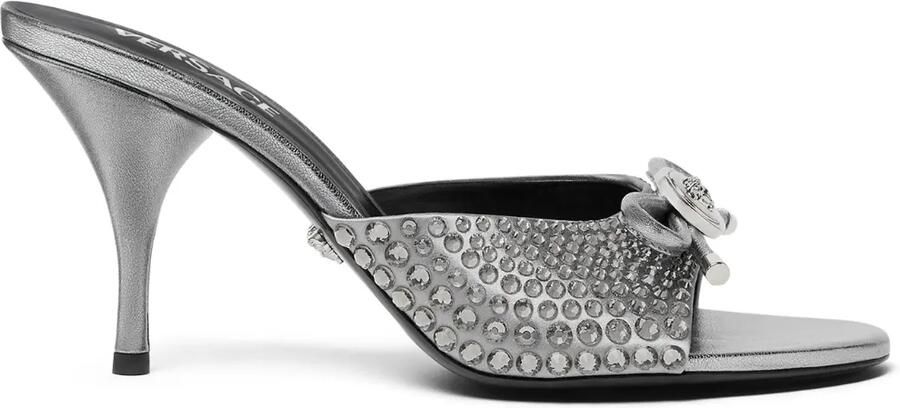 Versace Opera muiltjes verfraaid met strik Zilver