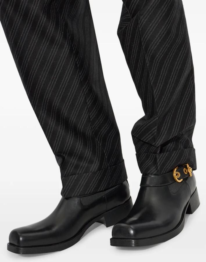 Versace Orlando leren Chelsea laarzen Zwart - Foto 2