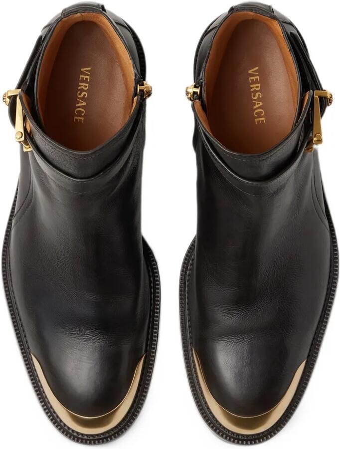 Versace Primo-leather ankle boots Zwart - Foto 3