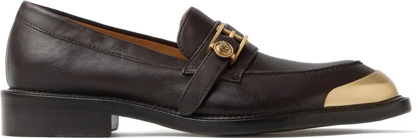 Versace Primo leren loafers Bruin
