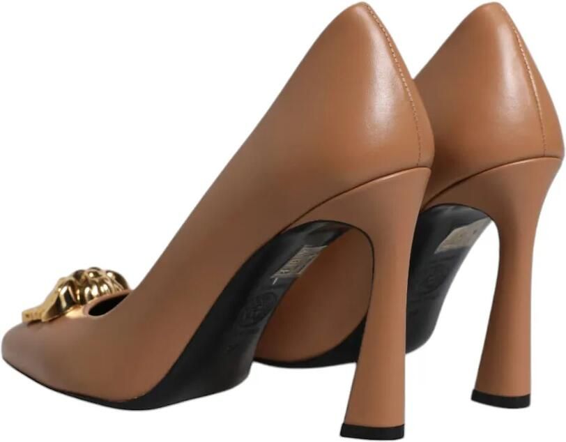 Versace Pumps met Medusa-plakkaat en puntige neus Beige - Foto 2
