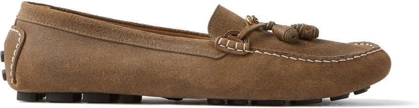 Versace Robin suède loafers Bruin