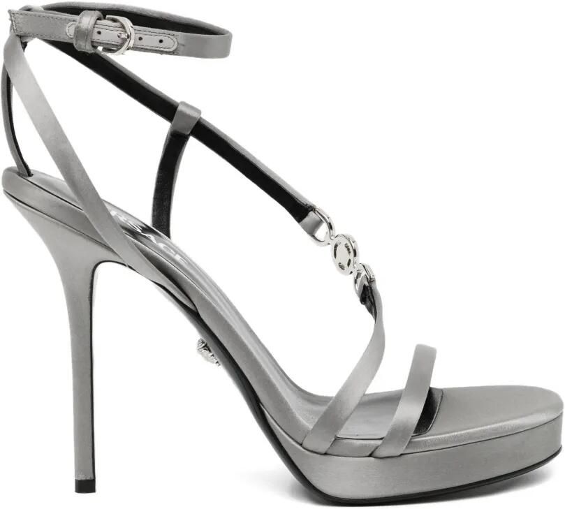 Versace Sandalen verfraaid met ketting Grijs