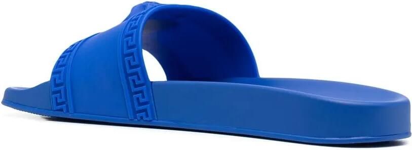 Versace Slippers met Medusa logo Blauw - Foto 3