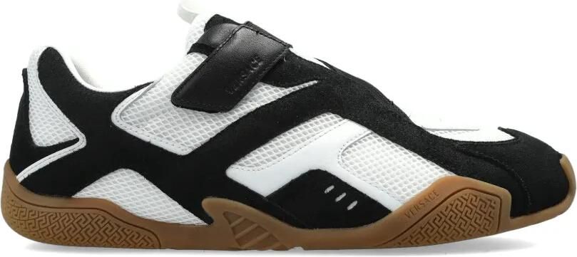 Versace Sneakers met bandje en vlakken Wit