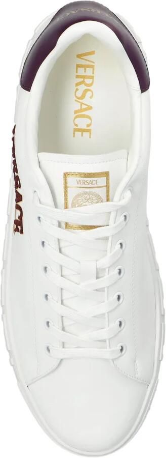Versace Sneakers met borduurwerk Wit - Foto 4