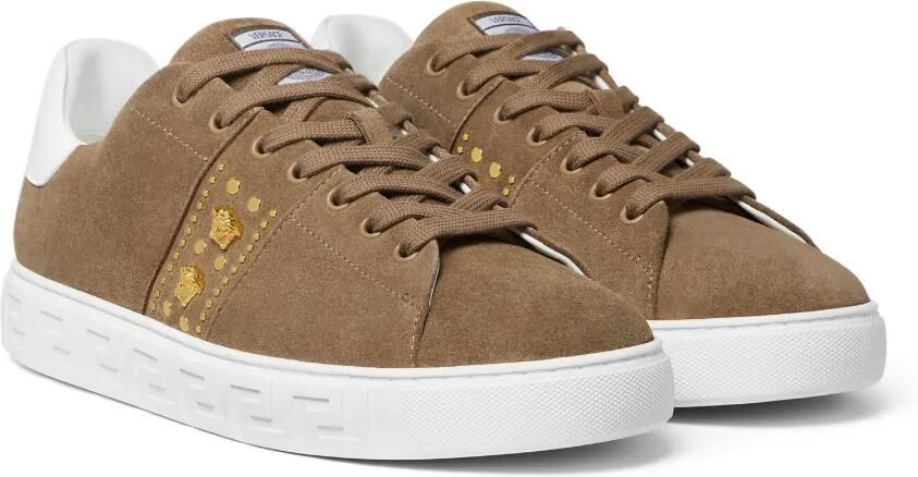 Versace Sneakers met Greca-patroon Bruin