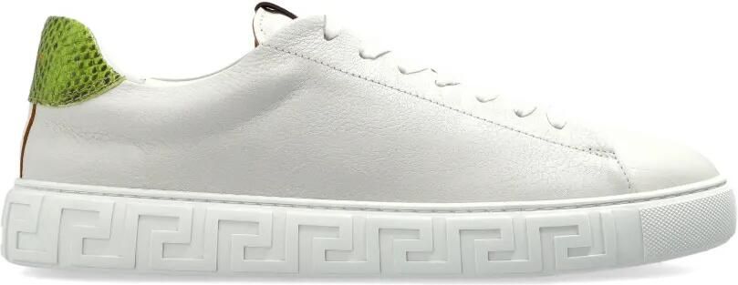 Versace Sneakers met Greca-patroon Wit