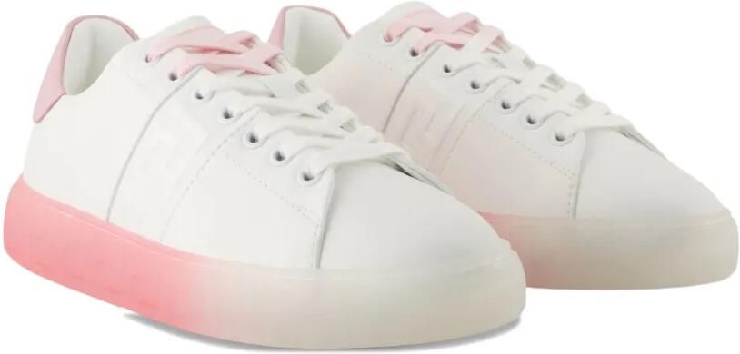 Versace Sneakers met logo-reliëf en kleurverloop Wit