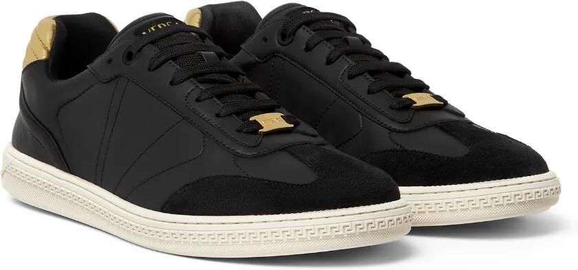 Versace Sneakers met logoplakkaat Zwart