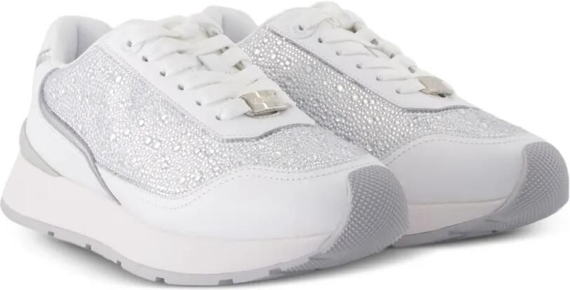 Versace Sneakers verfraaid met kristallen Wit