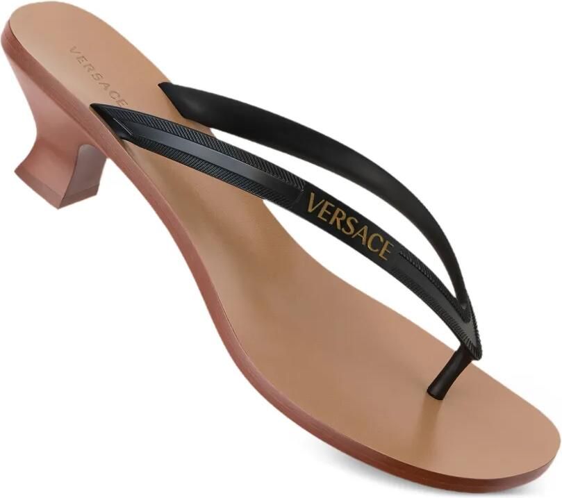 Versace Sophie rubber string sandalen 40mm Zwart - Foto 3