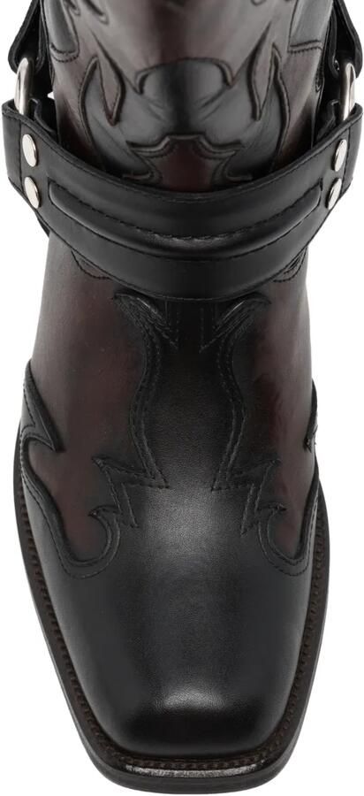 Versace Sylvester leren laarzen met Western-stijl Zwart - Foto 3