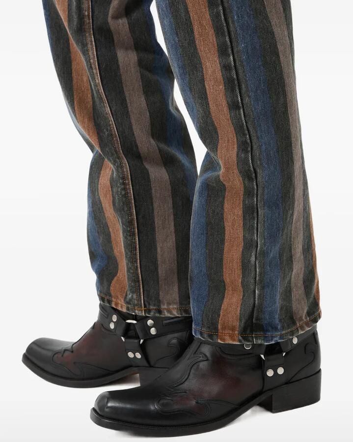 Versace Sylvester leren laarzen Zwart - Foto 2