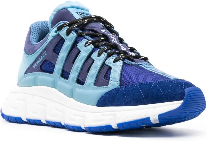 Versace Trigreca leren sneakers Blauw - Foto 3