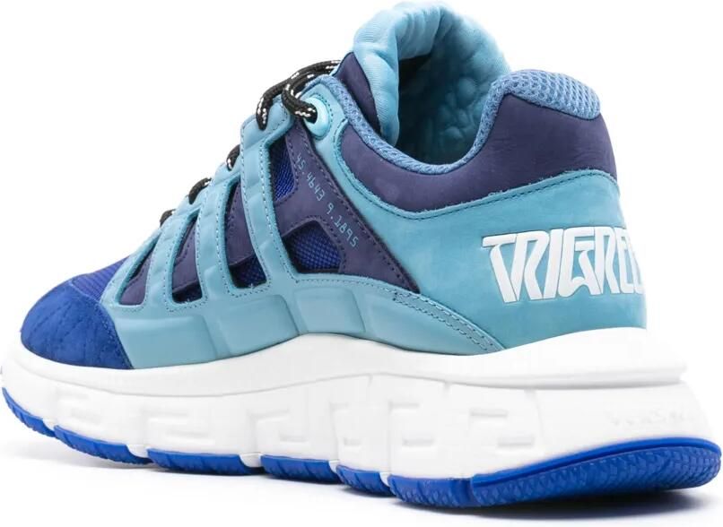 Versace Trigreca leren sneakers Blauw - Foto 2