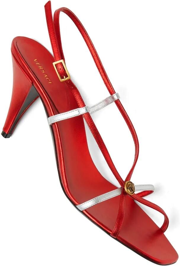 Versace Valentina metalen sandalen 80 mm Rood