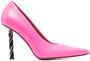 VETEMENTS Leren pumps Roze - Thumbnail 1