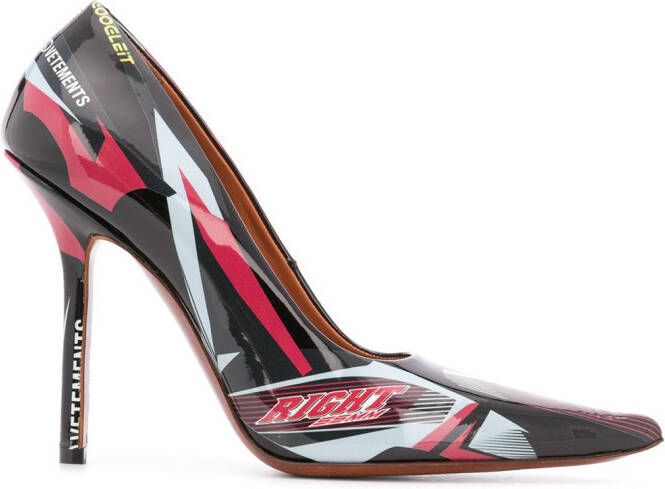 VETEMENTS Pumps met spitse neus Rood