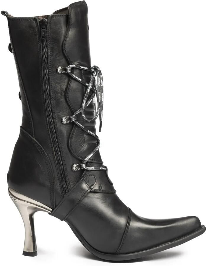 VETEMENTS x New Rock 90 mm Rockstar laarzen Zwart