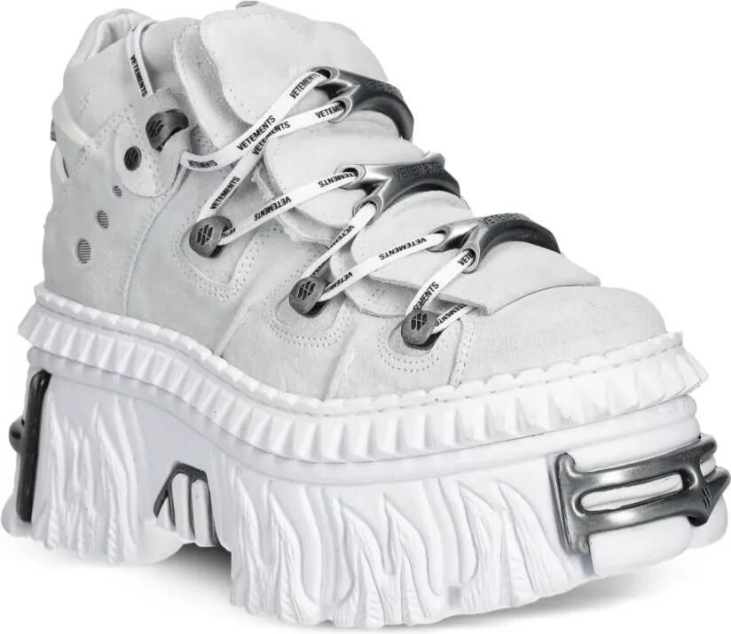 VETEMENTS x New Rock sneakers met plateauzool Wit - Foto 3