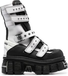 VETEMENTS x New Rock Gamer laarzen met plateauzool Zwart