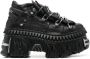 VETE TS x New Rock leren sneakers Zwart - Thumbnail 1