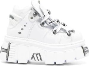 VETEMENTS x New Rock platform sneakers Wit