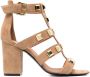 Via Roma 15 Sandalen verfraaid met studs Bruin - Thumbnail 1