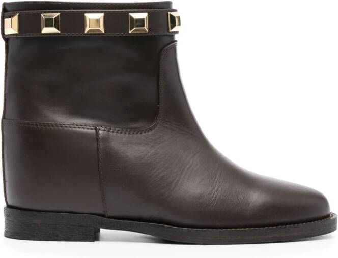 Via Roma 15 Santa Monica leren laarzen Bruin