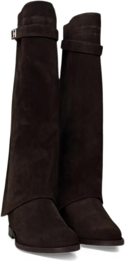 Via Roma 15 buckle-detail gaiter knee-high boots Bruin